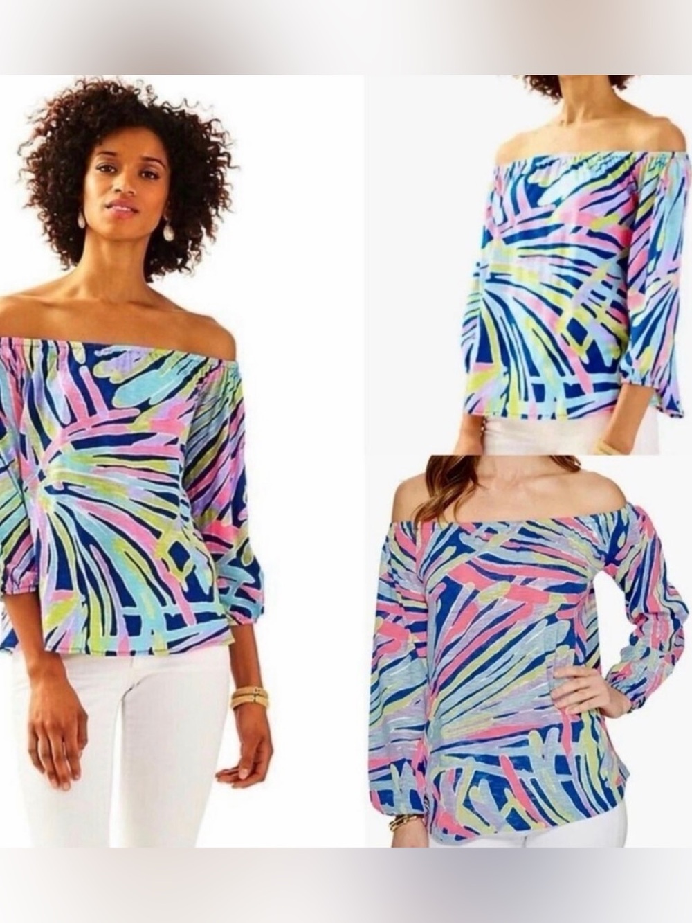 Lilly Pulitzer Enna Top- Indigo Sea Dreamin